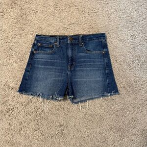 GAP Blue Jean Shorts with Frayed Hem Size 26